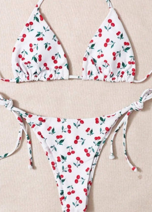 Holiday Split Halter Bikini