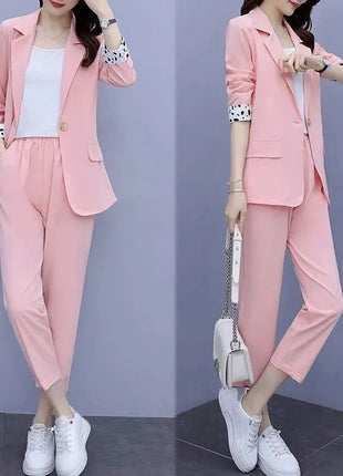 Flab Hiding Loose Slimming Coat Two-piece Set