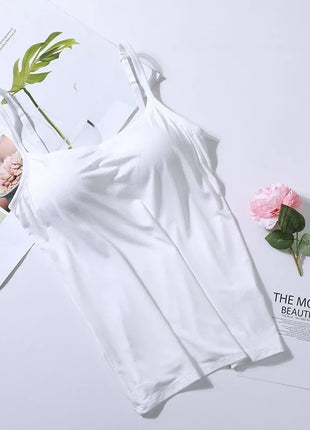 Modal Long Sling Vest Inner Wear-free Bra Top