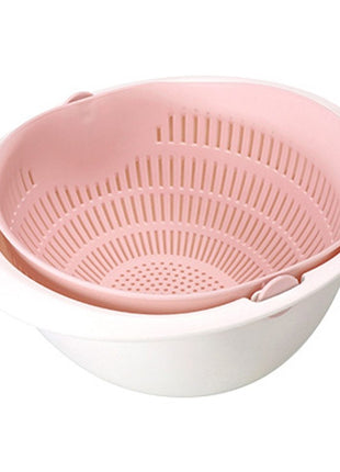 Portable double-layer cleaning & drain basket