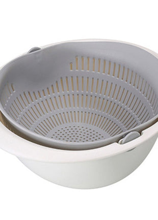 Portable double-layer cleaning & drain basket