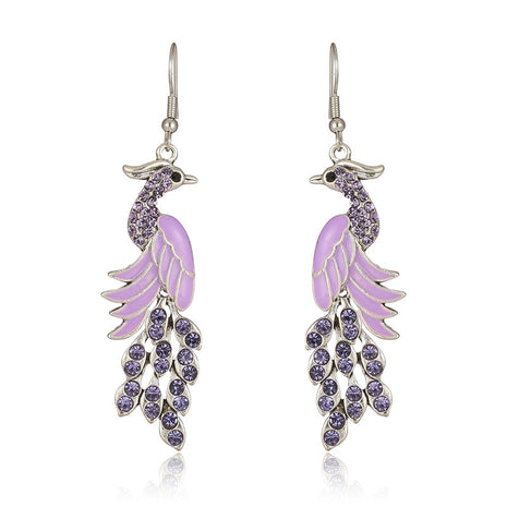 Retro Peacock Earrings