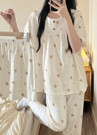 3-piece Cotton Pyjamas Set