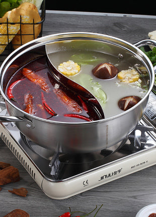 Stainless Steel Two-Flavour Hot Pot