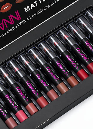 LANGMANNI Matte Lipstick set of 12