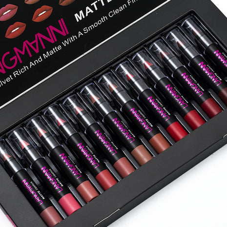 LANGMANNI Matte Lipstick set of 12