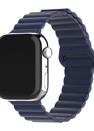 Two-color Silicone Magnetic Back Ring Buckle Band Applicable with Apple watch