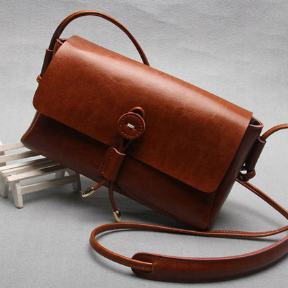 Leather buttons Korea fashion shoulder bag