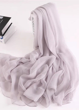 Long shawl beige scarf