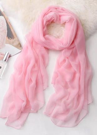 Long shawl beige scarf
