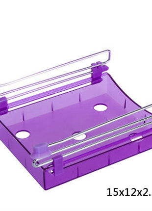 Hanging Plastic Refrigerator Clapboard Storage Rack Kitchen Supplies