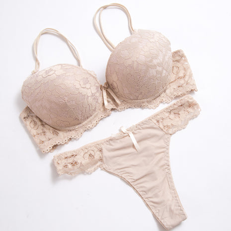 Lace Bra and Thong Set