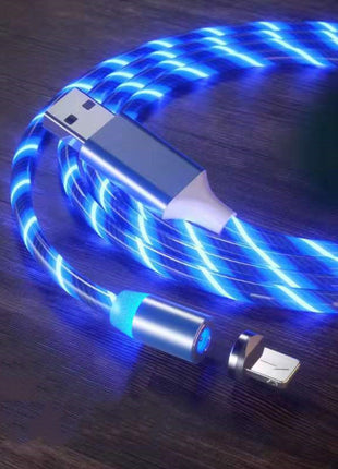 Magnetic 2-meter Cable Magnet Fast Charging Lighting Micro USB Cable LED