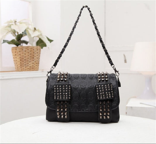 Fashion Black Leather Bags & wallet