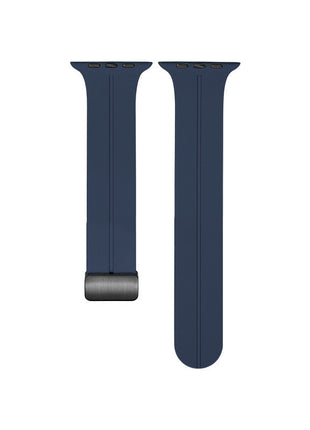 Magnetic Suction Folding Buckle Silicone Applicable to Apple Watch