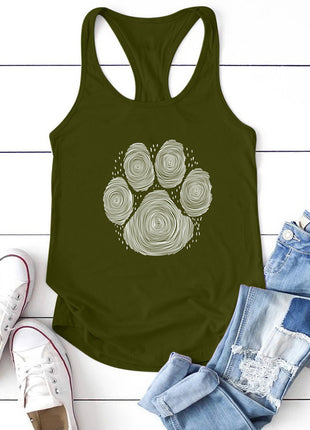 Dog's Paw Cute Footprint Vest