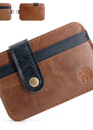 Cowhide Leather Multi-Card Wallet
