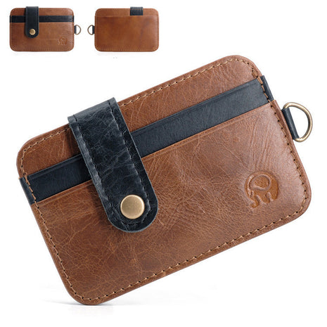 Cowhide Leather Multi-Card Wallet