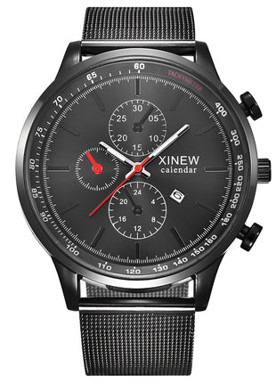 Fashion Stainless Steel Date Quartz Watch