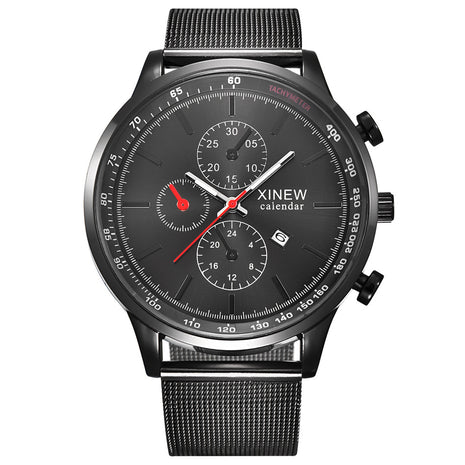 Fashion Stainless Steel Date Quartz Watch