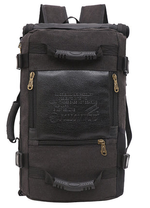 Canvas Backpack Huge Travel School Shoulder Computer Functional Versatile Bags Multifunctional Laptop Bag