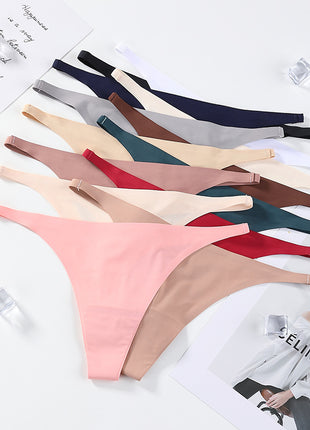 Low Waist Ice Silk Quick-drying Thin Belt Seamless T-back