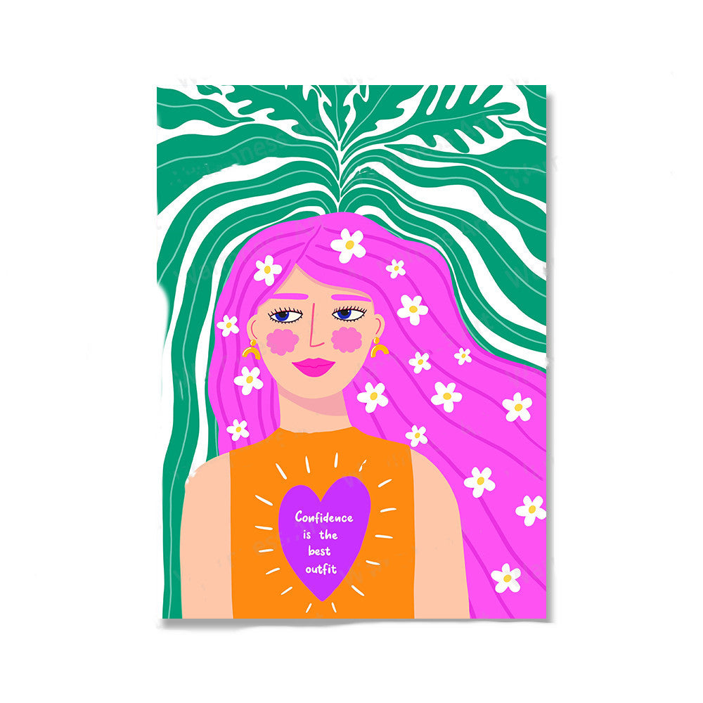 Floral Botanical Girls - 50x75 cm