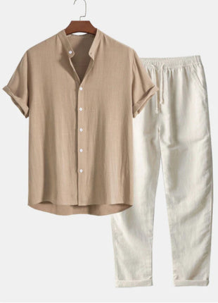Casual Loose Beachwear Cotton and Linen Set