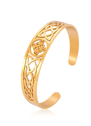 Electroplated Knot Hollow Stainless Steel Bracelet