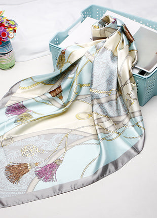 High-end Versatile Vintage Printed Workplace Scarf