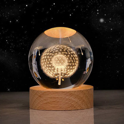 Crystal Ball Small Night Lamp Projection