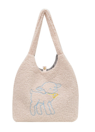 Lamb Winter Double Side Shoulder Bags