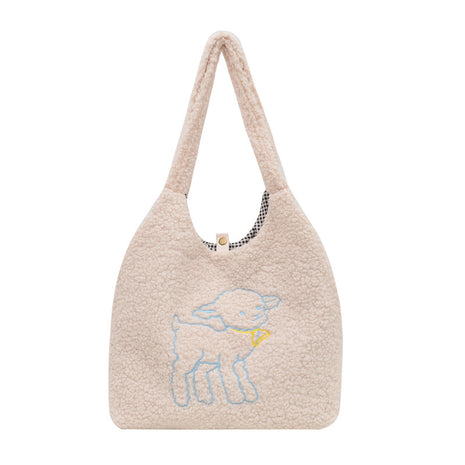 Lamb Winter Double Side Shoulder Bags