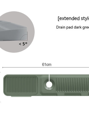 Faucet Silicone Mat Anti-splash with Drain