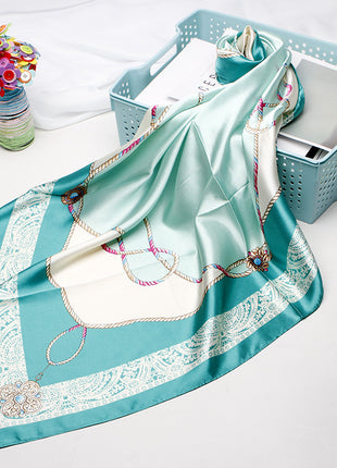 High-end Versatile Vintage Printed Workplace Scarf