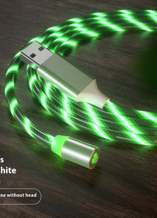 Magnetic 2-meter Cable Magnet Fast Charging Lighting Micro USB Cable LED