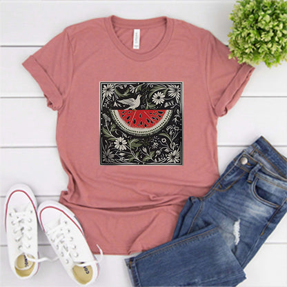 Vintage Watermelon Short Sleeve Shirt