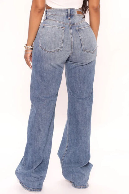 Casual Loose Wide-leg Jeans