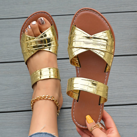 Cross-strap Flat