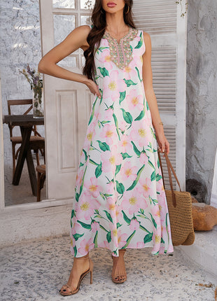 Sleeveless A- Line Dress