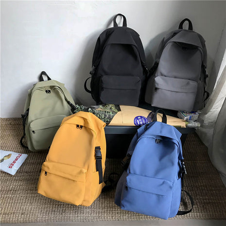 Schoolbag Korean Harajuku Ulzzang Large Capacity High School College Student Simple Backpack Ins Fashion