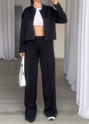 Niche Fashion Button Loose Outfit 2 Piece Set