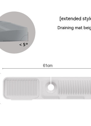 Faucet Silicone Mat Anti-splash with Drain