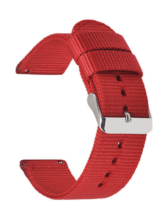 Solid Nylon Canvas Watch Strap