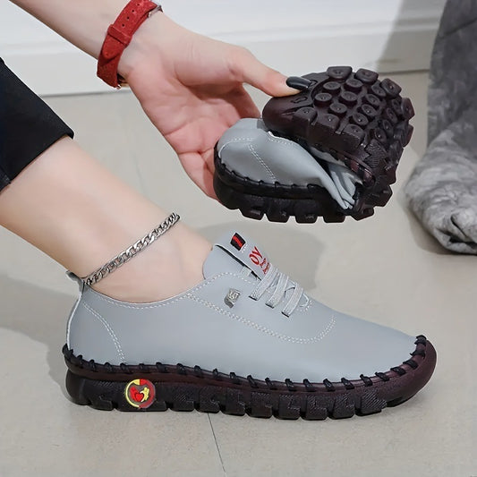 Handmade Leather Stitching Soft Bottom Shoes