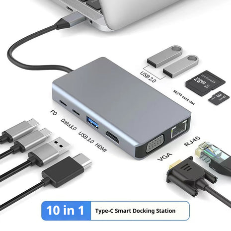 3in1 Up 12in1 Multi-function Type-C Expansion Dock Station