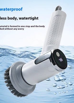 Multifunctional Smart Display Electric Cleaning Brush – Wireless, Waterproof & Powerful