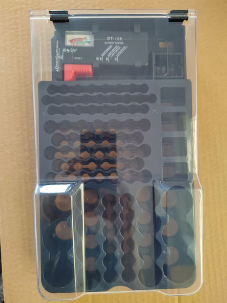 Battery Storage Box with Free Test Indicator