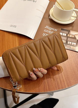 Rhombus Long Zip Purse