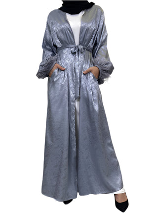 Satin Feather Abaya